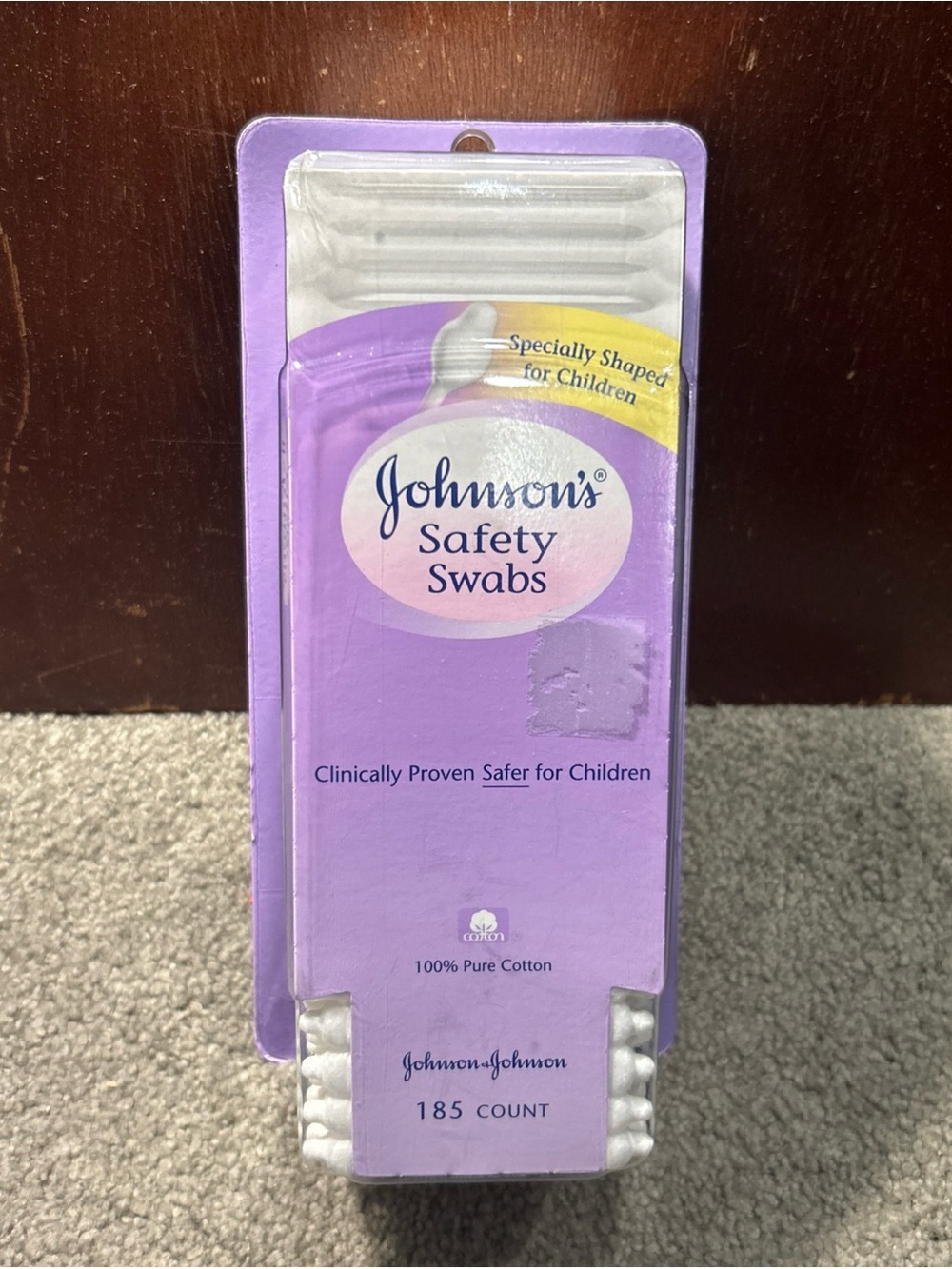 Johnson's Safety Swabs 100% Pure Cotton, 185 Count